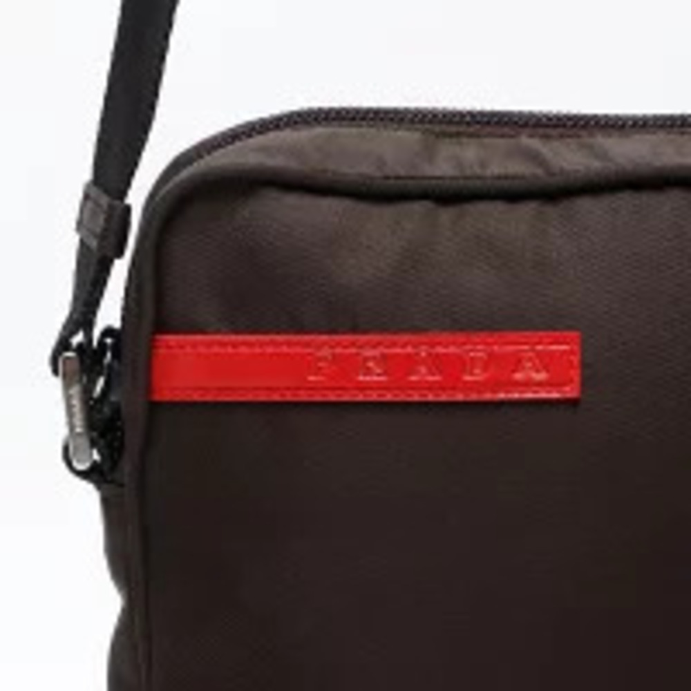 Prada Logo Sport Shoulder Bag Brown - Picture 9 of 13